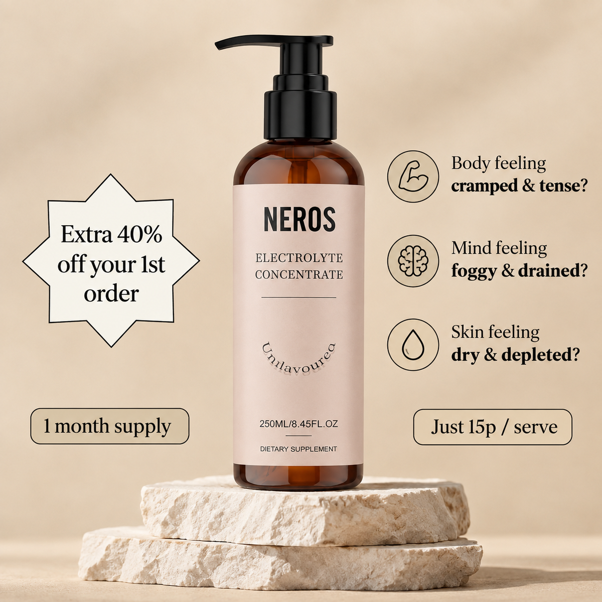 The World's Cleanest Electrolyte Concentrate (Kill Cramps, Headaches, Fatigue & Dull Skin in 14 Days)